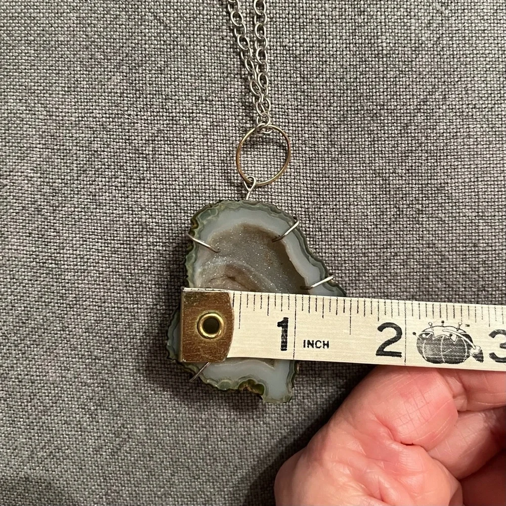 Melissa Joy Manning Caged Geode Necklace